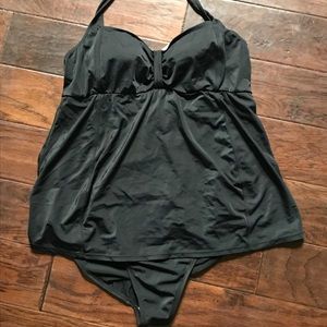 Motherhood Maternity One Piece Black Bathing Suite